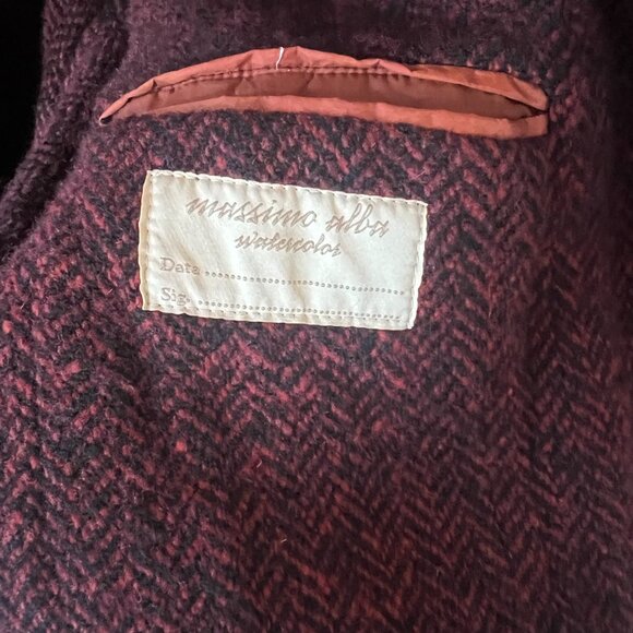 Massimo Alba Herringbone Watercolor Wool Jacket, BNWT, 42US/52EU- RRP $795 - Picture 4 of 10